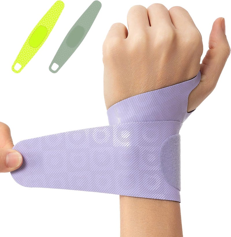AOFIT Adjustable Wrist Brace for Pain Relief, Carpal Tunnel & Tendonitis Support – Ergonomic Compression, Breathable & Anti-Slip Design, Fits Left & Right Hand, Ideal for Sports, Gaming & Office Use 2pcs - Image 1